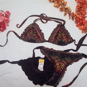 AGUA BENDITA SMALL BIKINI HAND EMBROIDERED